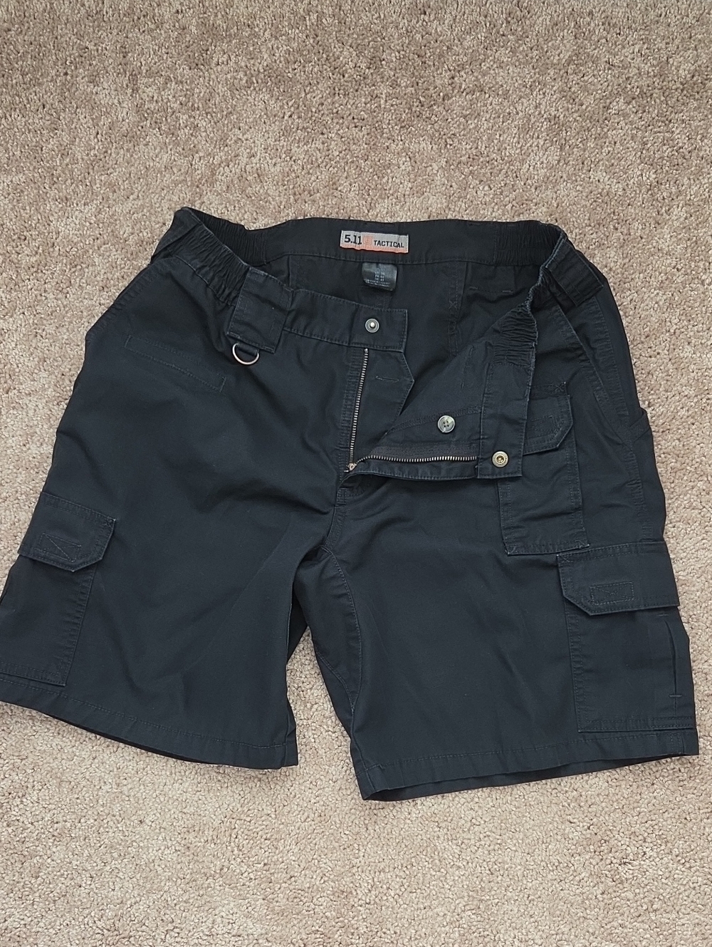 5.11 Tactical Women's Black Cargo Shorts